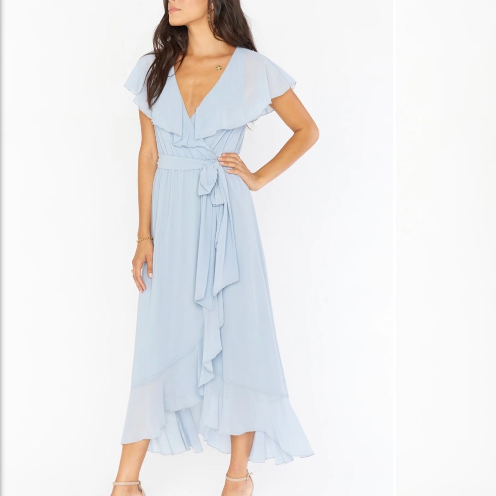 Show me your mumu Jess ruffle midi dress